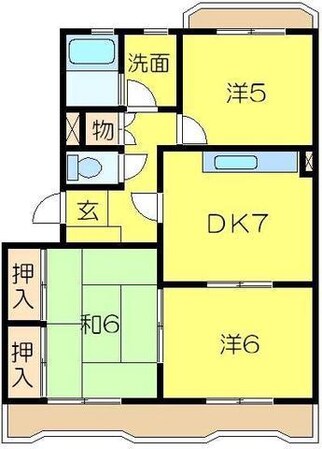 エスティームハイツの物件間取画像